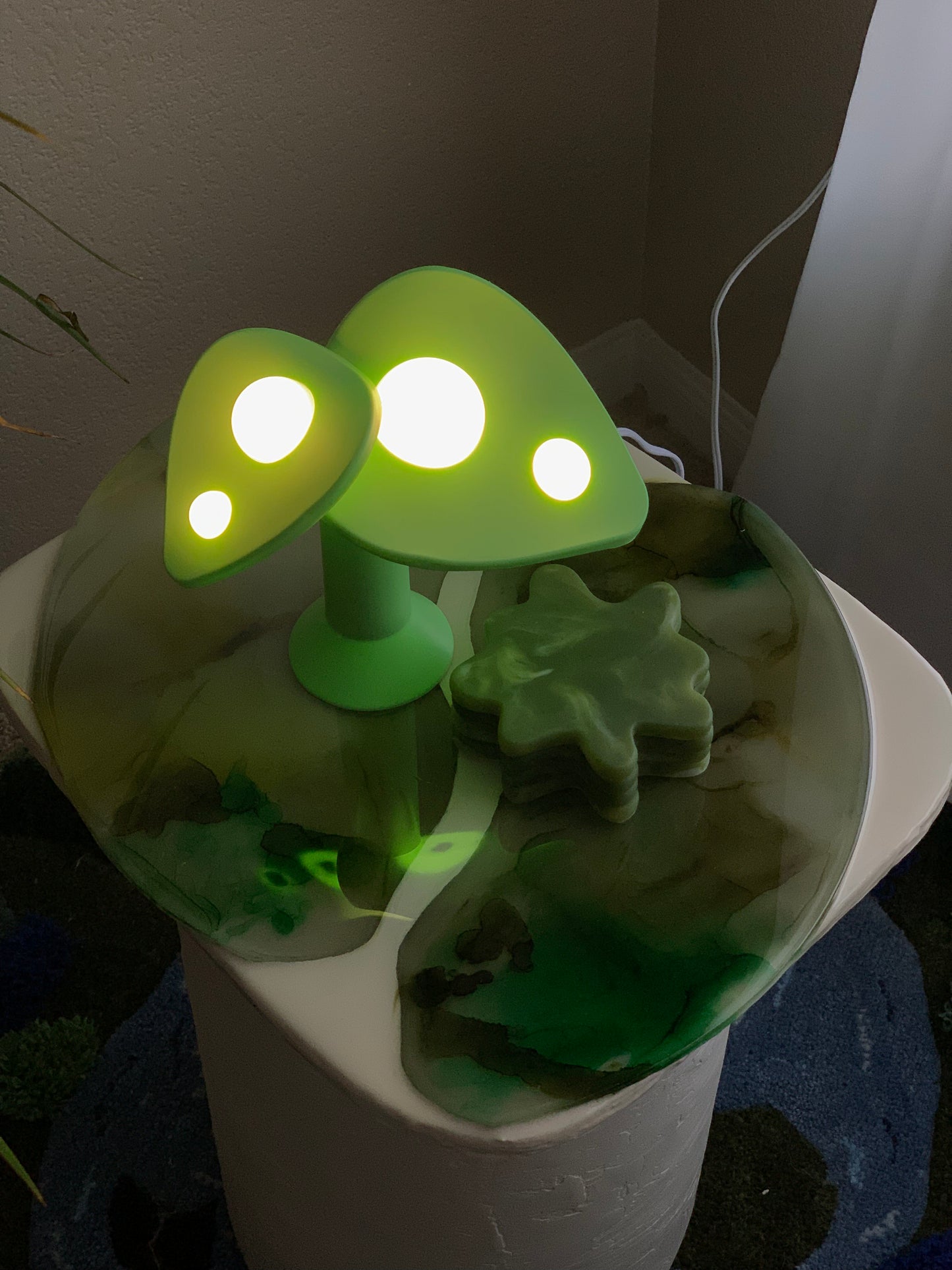“botanical reflections” side table