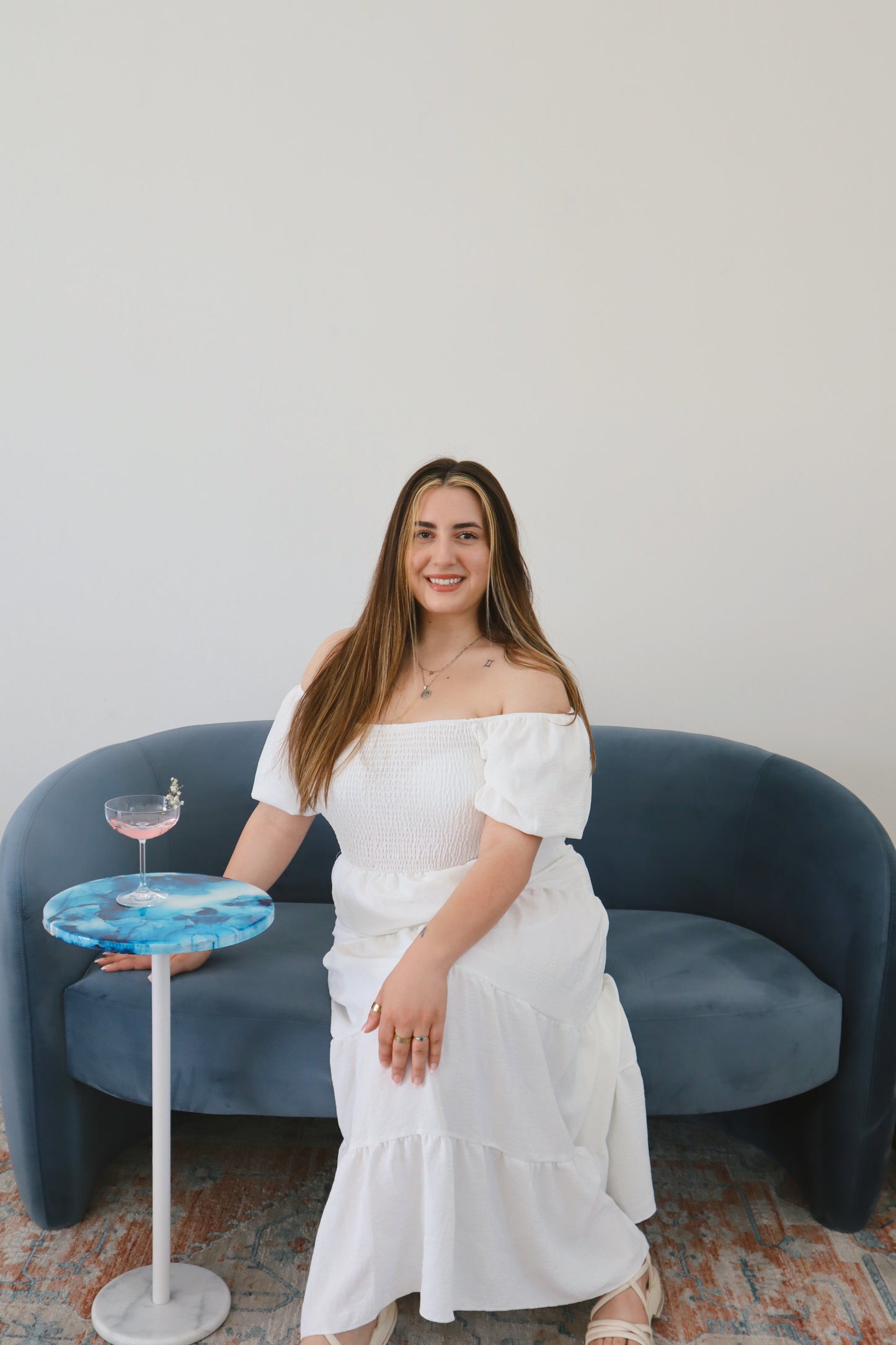 “blue world” drink table