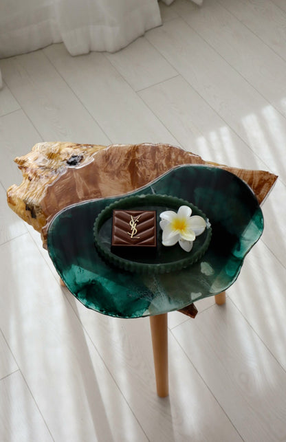 Drift: Layered Live Edge Side Table