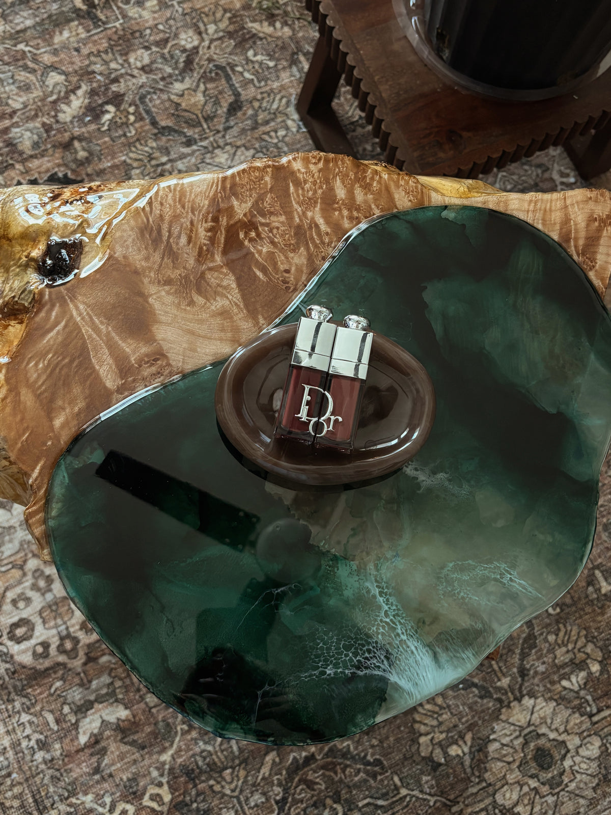Drift: Layered Live Edge Side Table