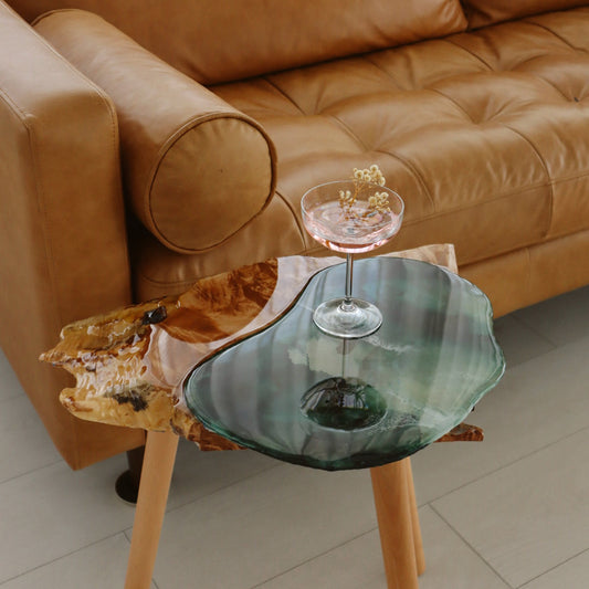 Drift: Layered Live Edge Side Table