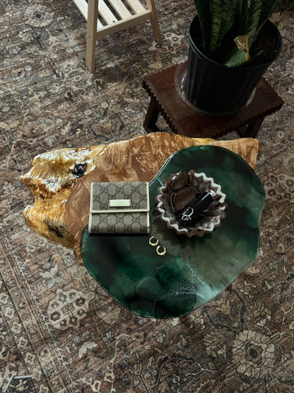 Drift: Layered Live Edge Side Table