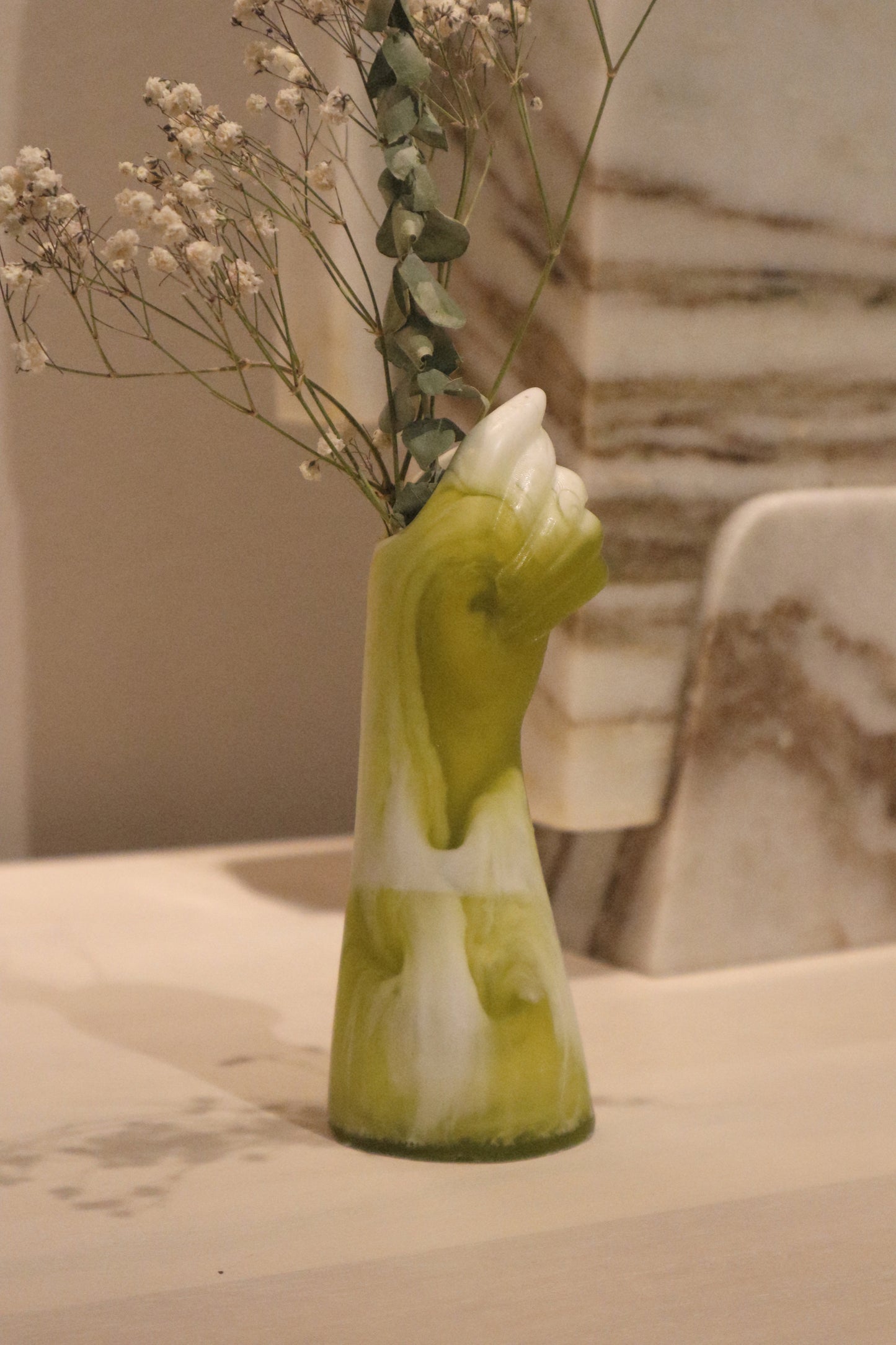 olive stem vase