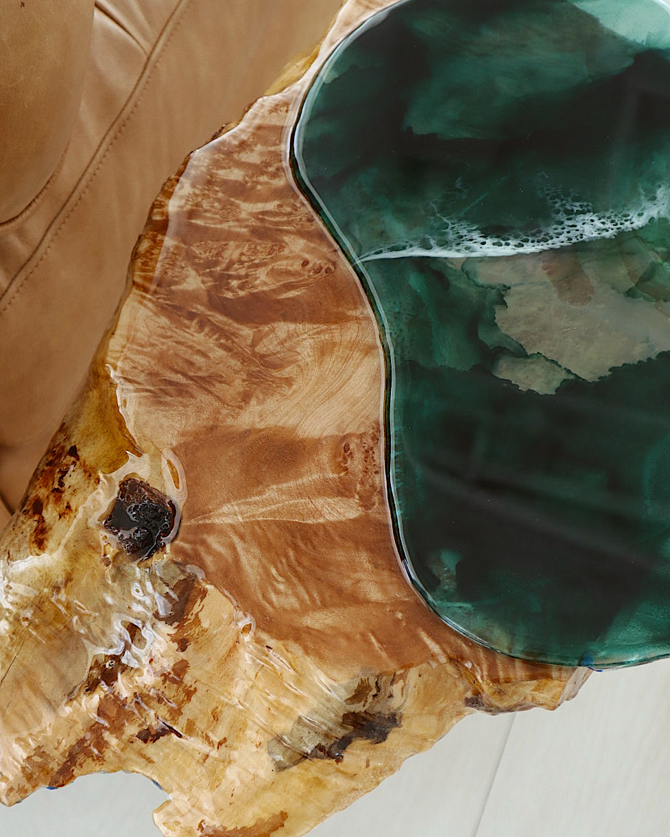 Drift: Layered Live Edge Side Table