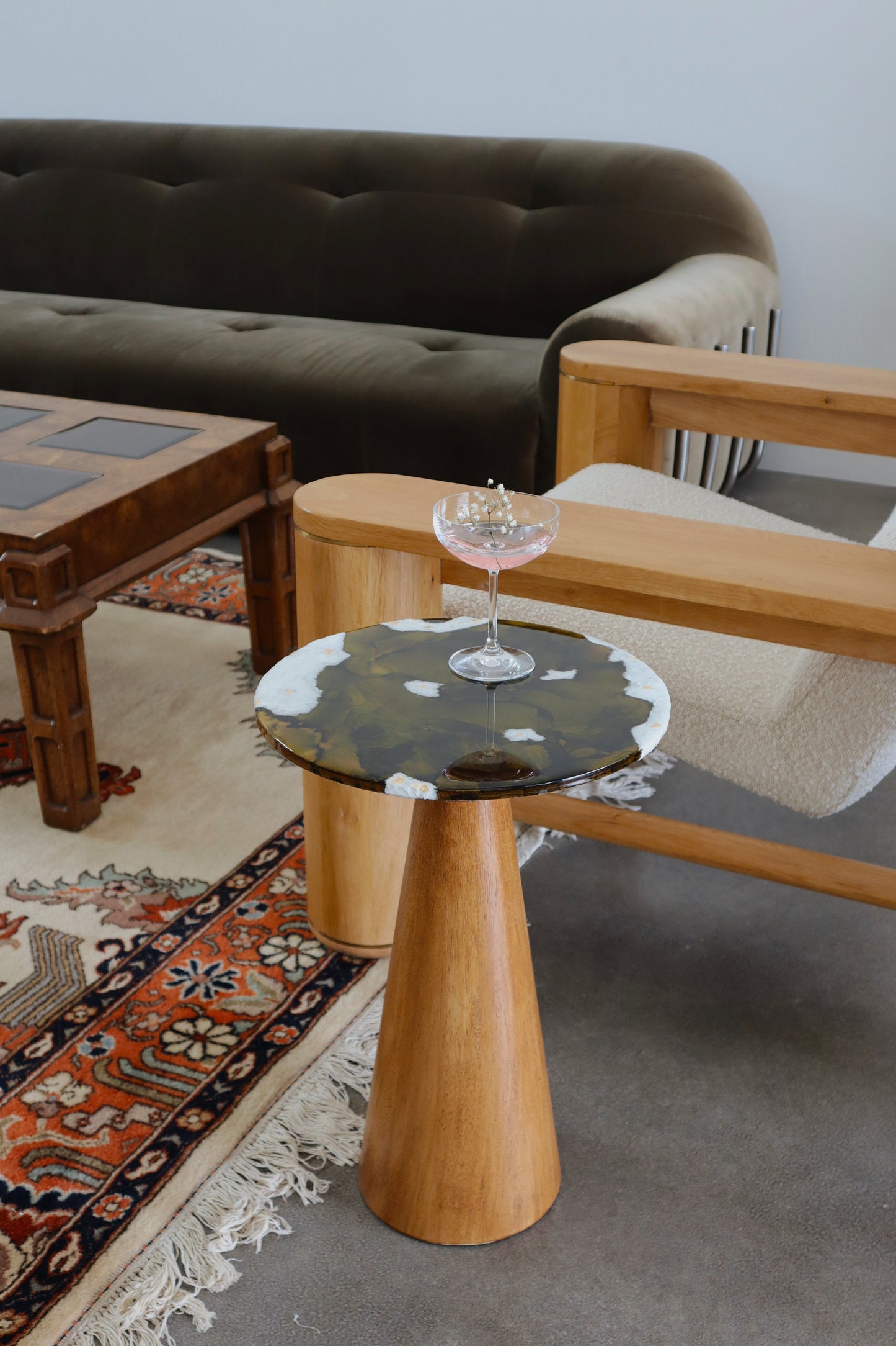 “back to earth” side table