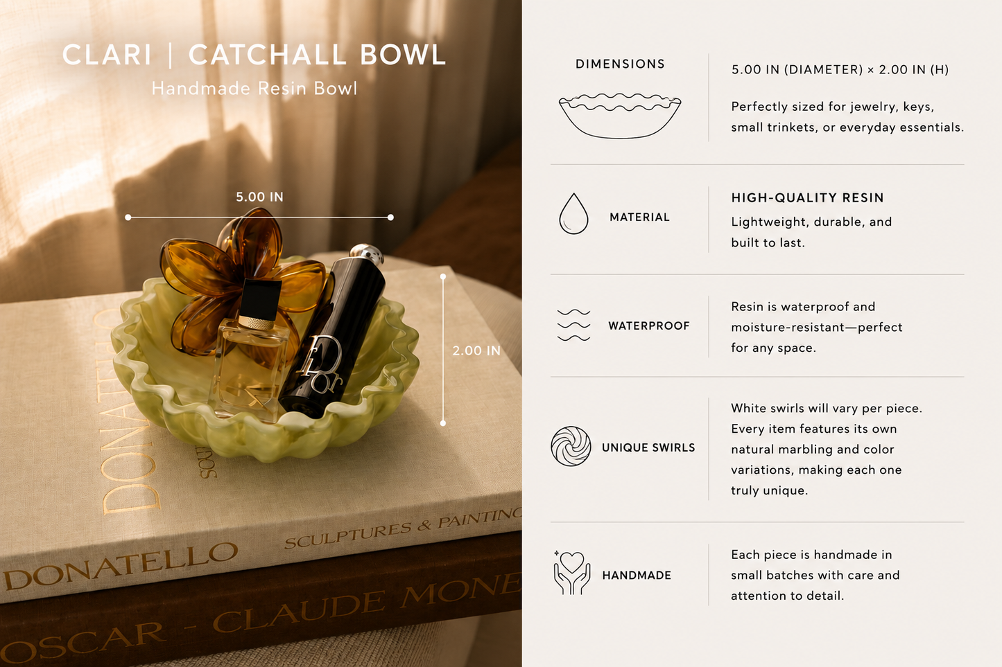 Clari Sculptural Bowl